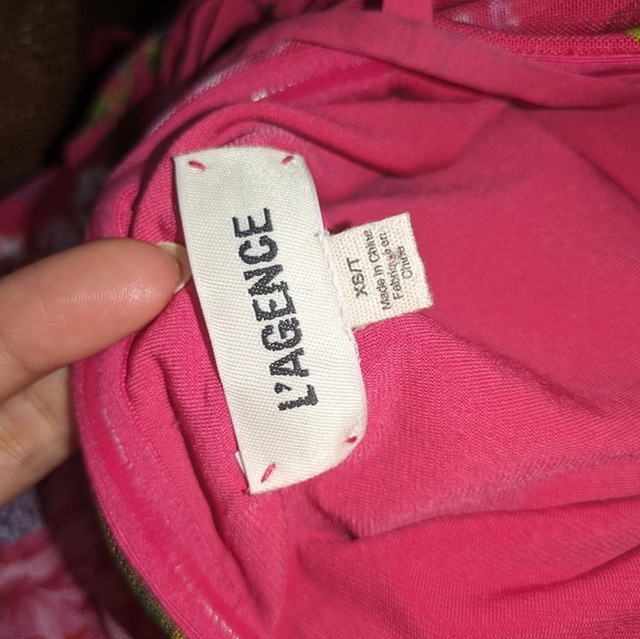 8. NWOT L'AGENCE KARLY RUCHED DRESS - Picture 6 of 7